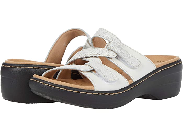 (取寄) クラークス 靴 サンダル レディース マーリア カーリ ホワイト Clarks women Merliah Karli White Leather