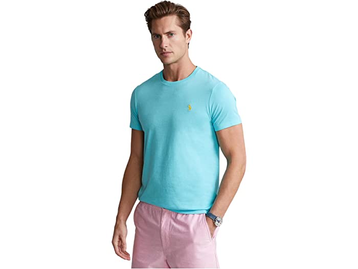 (取寄) ラルフローレン メンズ Polo Ralph Lauren men Classic Fit Jersey Crew Neck T-Shirt Blue 2