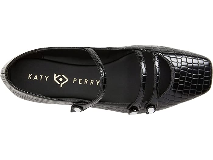 枚数限定 Katy Perry The Evie Button Flat レディース フラット シューズ Black