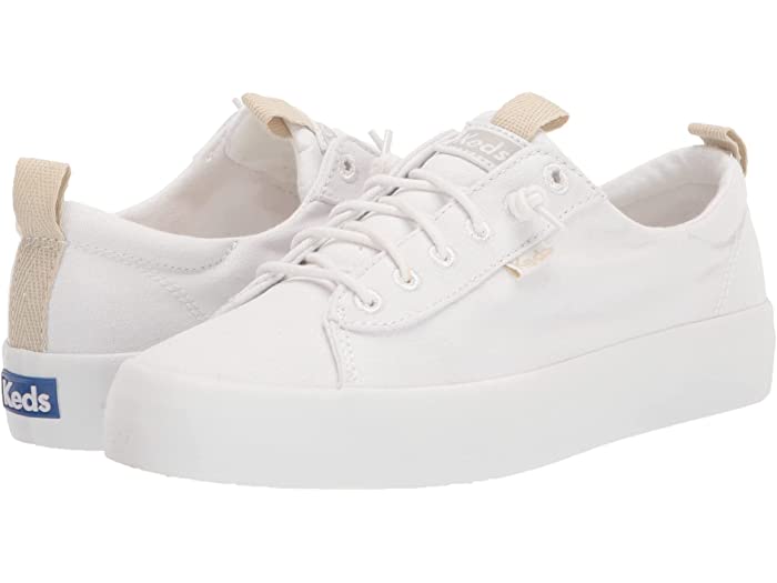 (取寄) ケッズ スニーカー レディース キックバック キャンバス スリッポン Keds women Kickback Canvas Slip On White