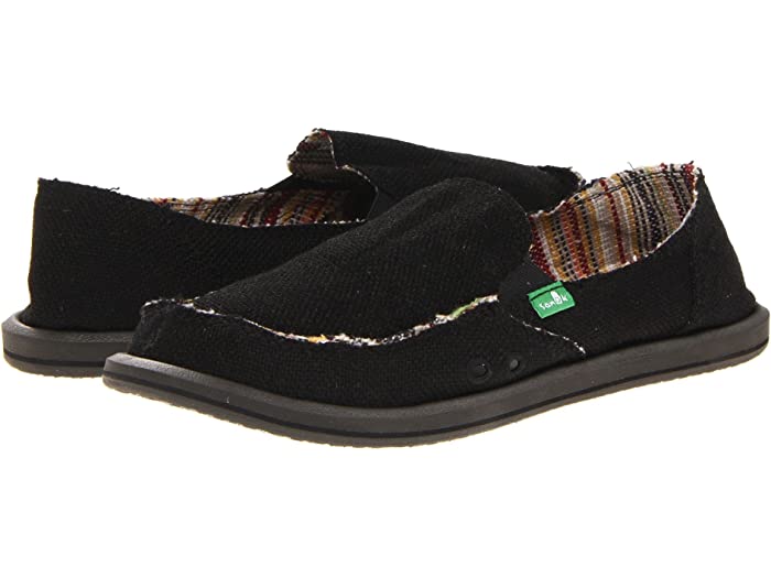 (取寄) サヌーク レディース ドンナ ヘンプ Sanuk women Donna Hemp Black