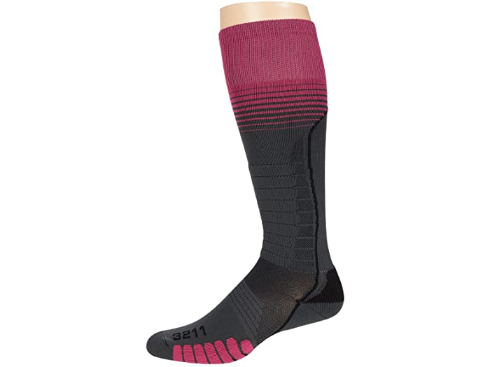 (取寄) ユーロソックス スキー シルバー シュプリーム Eurosock Ski Silver Supreme Charcoal Pink