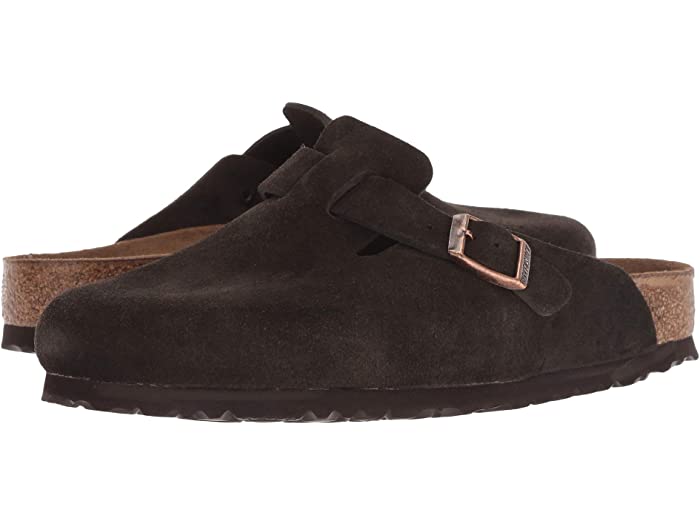 (取寄) ビルケンシュトック ボストン ソフト フットベッド (ユニセックス) Birkenstock Boston Soft Footbed (Unisex) Mocha Suede