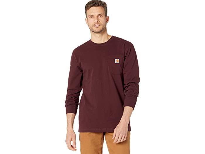 (取寄) カーハート メンズ ワークウェア ポケット L/S ティー Carhartt men Workwear Pocket L/S Tee Port