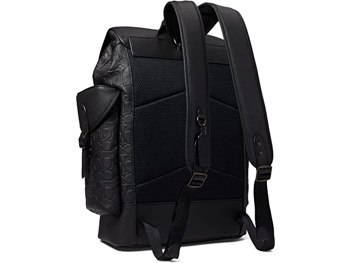 最上の品質な 取寄 コーチ メンズ ヒッチ バックパック イン シグニチャー スエード COACH men Hitch Backpack in Signature Suede Caramel Mahogany m2-co.jp