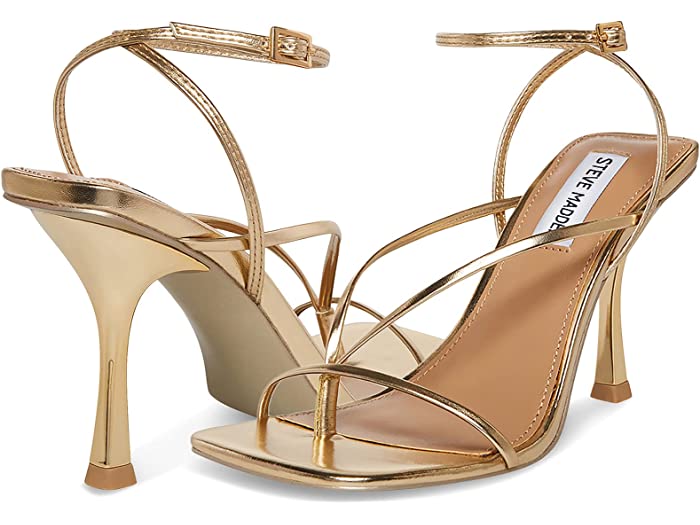 (取寄) スティーブマデン レディース アニー ヒールド サンダル シューズ 靴 Steve Madden women Annie Heeled Sandal Champagne
