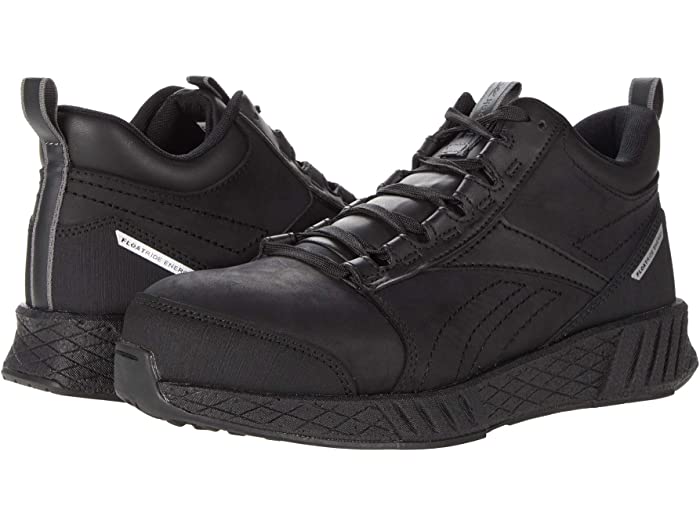 (取寄) リーボック ワーク メンズ フュージョン フォーミダブル ワーク ミッド カット コンポジット トゥ エー Reebok Work men Fusion Formidable Work Mid Cut Composite Toe EH Black/Black