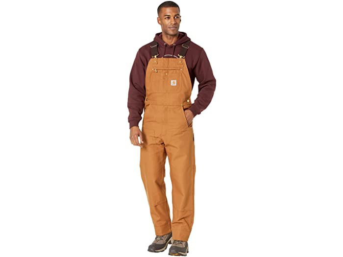 (取寄) カーハート メンズ リラックスド-フィット フィット ダック ビブ オーバーオール Carhartt men Relaxed Fit Duck Bib Overalls Carhartt Brown
