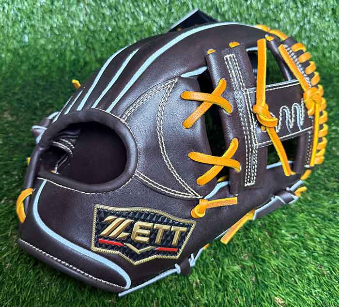【ゼット】ベイスボール 硬式グローヴ  プロステイタス 遊撃手・2塁手用 内野手手 大きさ4●地球儀●BPROGP66-3736
