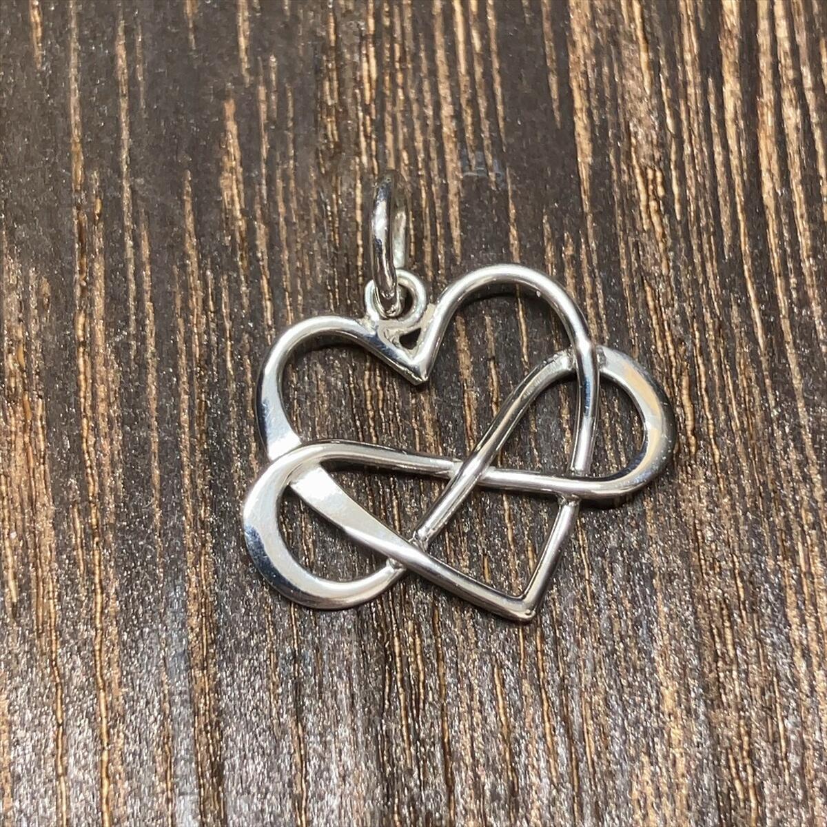 ネックレス ペンダント トップ チャーム レディース メンズ シルバー925 透かし ハート 無限大 infinity かわいい オシャレ シンプル