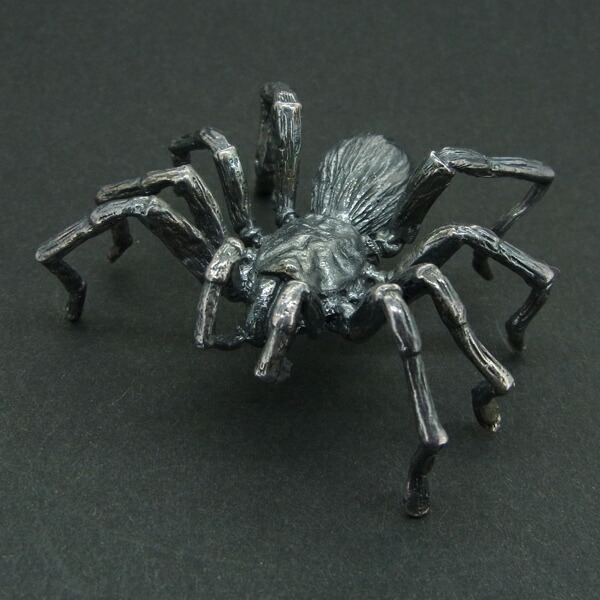 保証書付 4847 アシダカ ネコポス 重厚 ビッグトップ ゴシック タランチュラ 昆虫 大きいクモ スパイダー シルバー925製 蜘蛛トップ大 Silver925 ペンダントトップ チャーム Labelians Fr