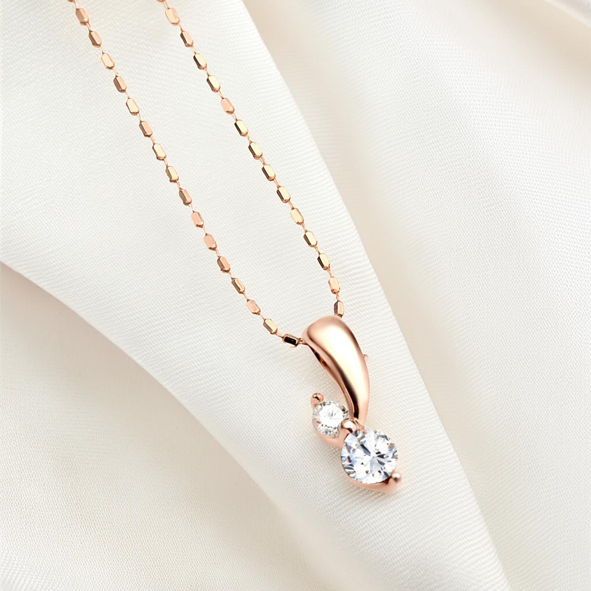 ダイヤモンド ネックレス K10 ピンクゴールド 送料無料 誕生石 0.1ct 4月 ツインストーン キュービック 激安 数量限定品 fourm クリスマス 母の日 レディース メンズ 男性 女性 ラッピング 包装 袋 誕生日 プレゼント 華奢 可愛い おしゃれ