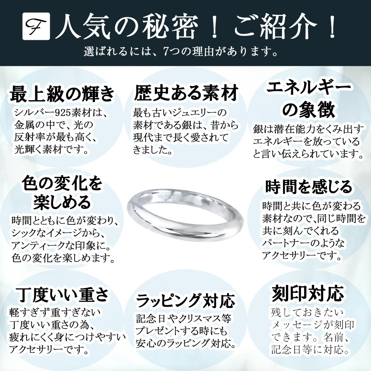 指輪 刻印 レディース シンプル リング シルバー 925 甲丸 シルバー 内側 シルバー 925 3mm 1号 30号 送料無料 Fourm クリスマス ギフト 母の日メンズ 男性 女性 ラッピング 包装 袋 誕生日 プレゼント ケース 箱 華奢 大きいサイズ 可愛い おしゃれ