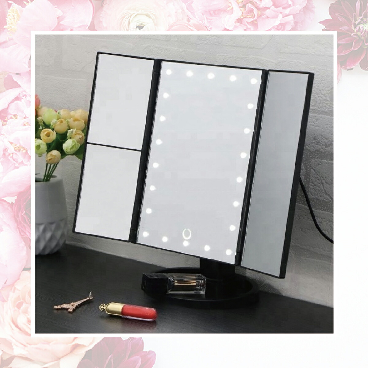 Desk Mirror Toilet Dresser Light Actress Double 3 Times Joyu Mr01 Cp With The Led Size
