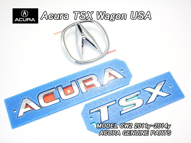 ■アコード.ツアラーCW1CW2■アキュラTSXスポーツワゴン純正エンブレムセット-リア3点■北米仕様ACURAホンダACCORDシンボルAマーク仕様■｜ジョンフラット町田店
