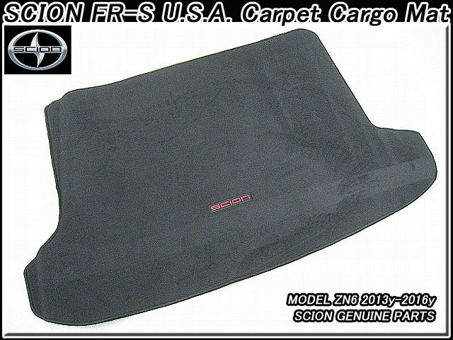 ■ZN6トヨタ86■サイオンFR-S純正USトランクマット黒色(SCION赤文字入り)■北米仕様TOYOTAハチロク米国ブラック荷室ラゲージカーペット海外ラゲッジマット■ 16,443円