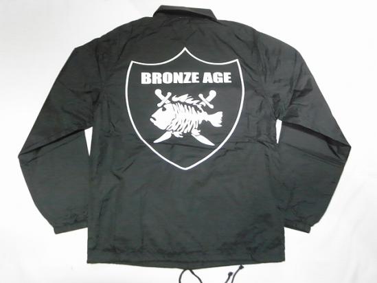 BRONZE AGE ブロンズエイジ RAIDERS FISH レイダースフィッシュ ナイロン コーチジャケット 黒 ブラック