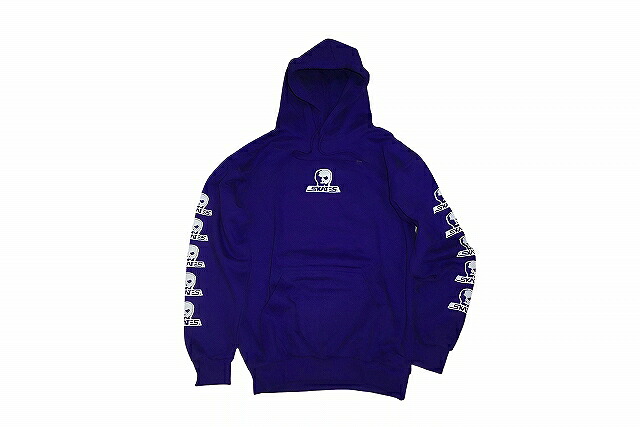 SKULL SKATES スカルスケーツ LIMITED SKULL LOGO リミテッドカラー 定番スカルロゴ フーディー フードスウェット パーカー PURPLE 紫 パープル｜JONNY BEE