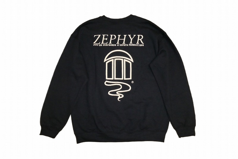ZEPHYR ICON CREWNECK SWEAT ゼファー 月灯かり ゲッコー アイコン クルーネックスウェット NAVY 紺x白 米国海軍