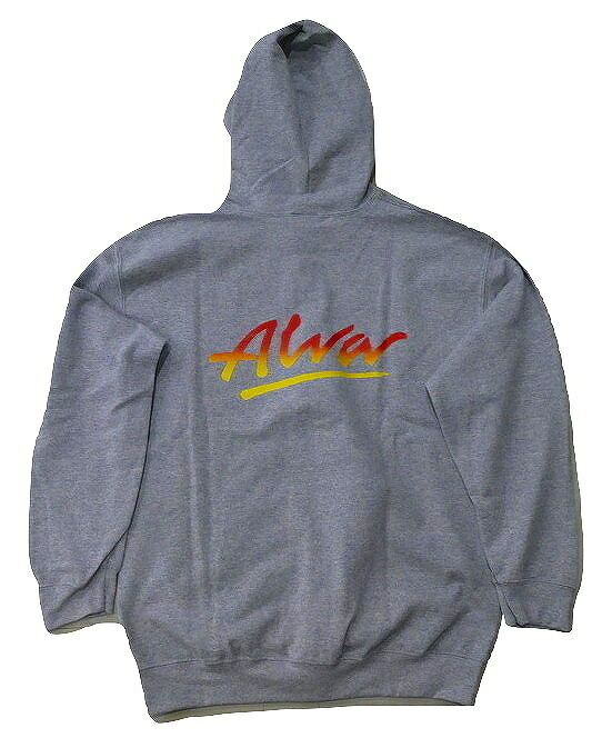 ALVA トニーアルバ TONY ALVA O.G LOGO オリジナルロゴ ZIP HOOD ジッパーフードスウェット パーカー 灰 グレーxフェード｜JONNY BEE