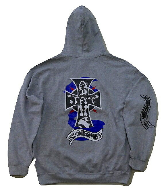 年のクリスマスの特別な衣装 パーカー Jay Adams ジェイ アダムス 100 Skateboarder クロス プルオーバーフードスウェット パーカー Grey 灰 ヘザーグレー Www Metalurgicametalaco Com Br