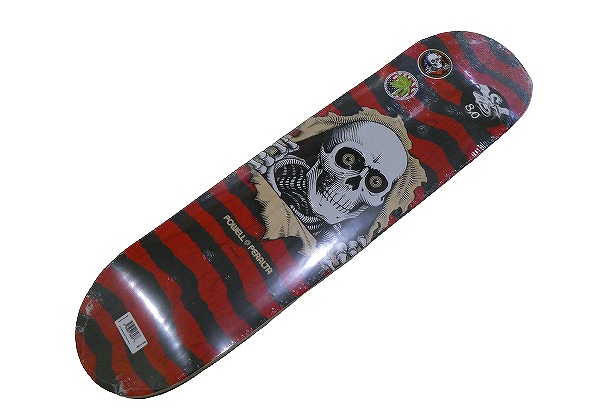 POWELL PERALTA パウエル　RIPPER DECK リッパー デッキ NATURAL/RED レッドxグレー 8.0｜JONNY BEE