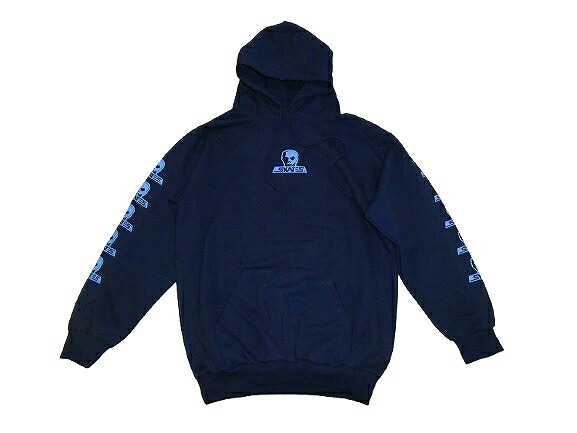 SKULL SKATES スカルスケーツ SKULL LOGO スカルロゴタイプ フードスウェット パーカー NAVY/BLUE 紺x青 米国海軍/青色刷り上げる トップス-メンズファッション