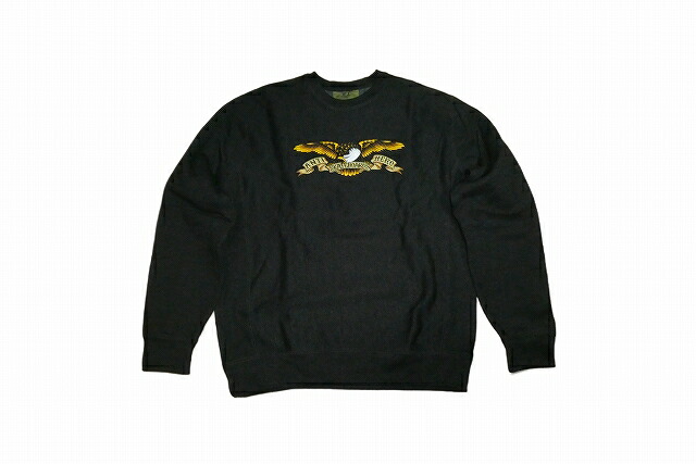 ANTIHERO アンタイ王国主人公 EAGLE HEAVY WEIGHT CREW 鷲 ヘヴィーウェイト 労働者の一団素っ首 流汗 CHARCOAL HEATHER チャコールヘザー