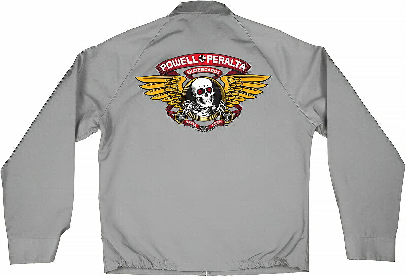 POWELL PERALTA パウエル ペラルタ OG JACKET WINGED RIPPER ウイングリッパー ジャケット スウィングトップ GREY グレー｜JONNY BEE