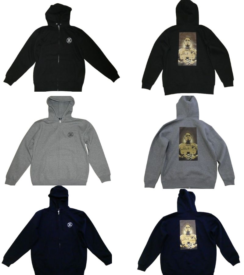Z-FLEX SKATEBOARDS x JAY ADAMS ZIP HOODIE ジーフレックス ジェイアダムス ジッパーフードスウェット パーカー