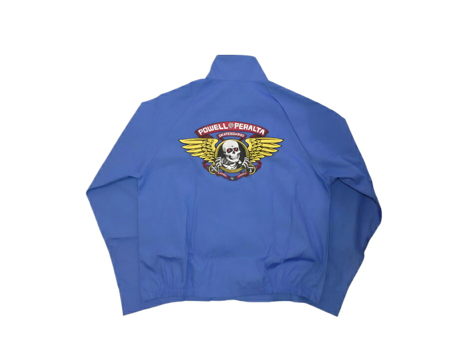 POWELL PERALTA パウエル ペラルタ O.G JACKET WINGED RIPPER ウイングリッパー ジャケット スウィングトップ ドリズラー POST BLUE ポストブルー ハリントンジャケット｜JONNY BEE