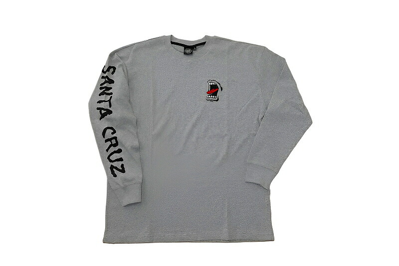 SANTACRUZ サンタクルーズ 25FW SCREAMING L/S THERMAL スクリーミング ビッグハンド サーマル ロングスリーブ HEATHER GREY ヘザーグレー｜JONNY BEE