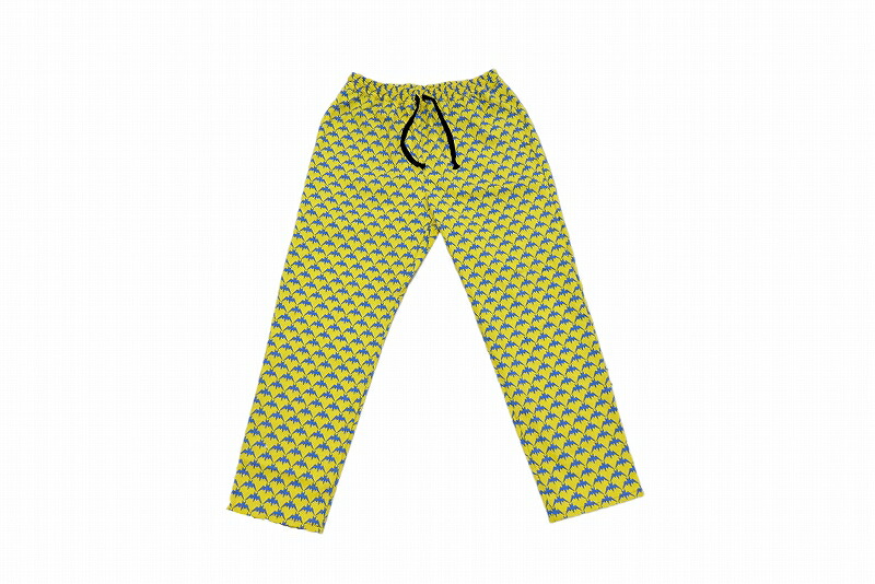 LIFE’S A BEACH ライフズアビーチ LONG EASY PANTS ロング イージーパンツ BAT 野球バット 行動様式 YELLOW/TURQUOISE 黄色/青緑色