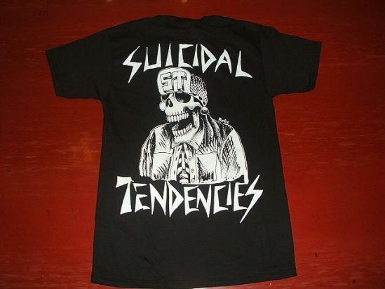 ビンテージハードコアパンクバンドSUICIDALTENDENCIESゲームシャツ ビンテージハードコアパンクバンドSUICIDALTENDENCIESゲームシャツ
