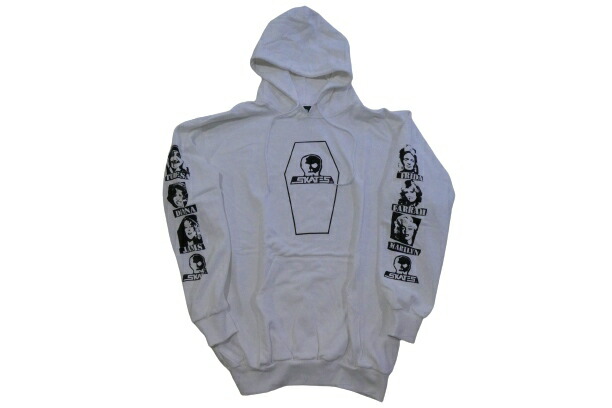 SKULL SKATES スカルスケーツ DEAD GALS デッドお嬢さん フードスウェット パーカー WHITE 白 白いこと トップス-パーカー-メンズファッション