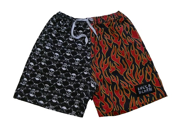 楽天市場】LIFE'S A BEACH ライフズアビーチ O.G SKULL SHORTS オリジナルスカル 総柄 イージー ショーツ ハーフパンツ  BLACK/WHITE ブラック 黒x白 : JONNY BEE