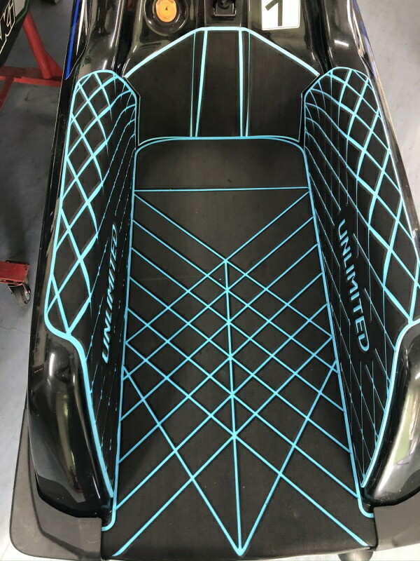 UNLIMITED デッキマット Kawasaki NEW SX-R ダイヤ テープ付き 全10色 UL51003