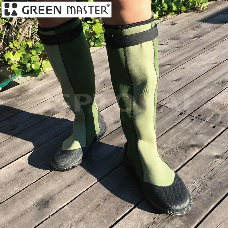 楽天市場 Green Master 26 ロングブーツ グリーンマスター 長靴 ウェット素材 防水 ストレッチ マリンブーツ 男女 園芸 農業 メンズ レディース Jsptokai