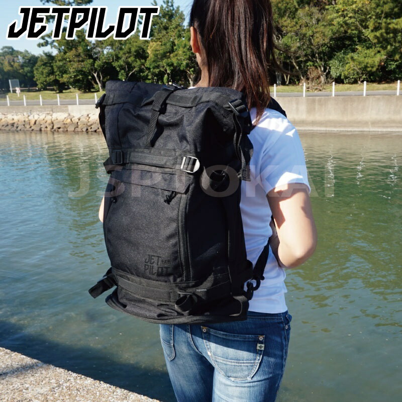 人気の春夏 バックパック リュック Acs105 ジェットパイロット Venture Backpack バックパック 35l リュックサック 鞄 防水 ブラック アウトドア Medicmedia Com