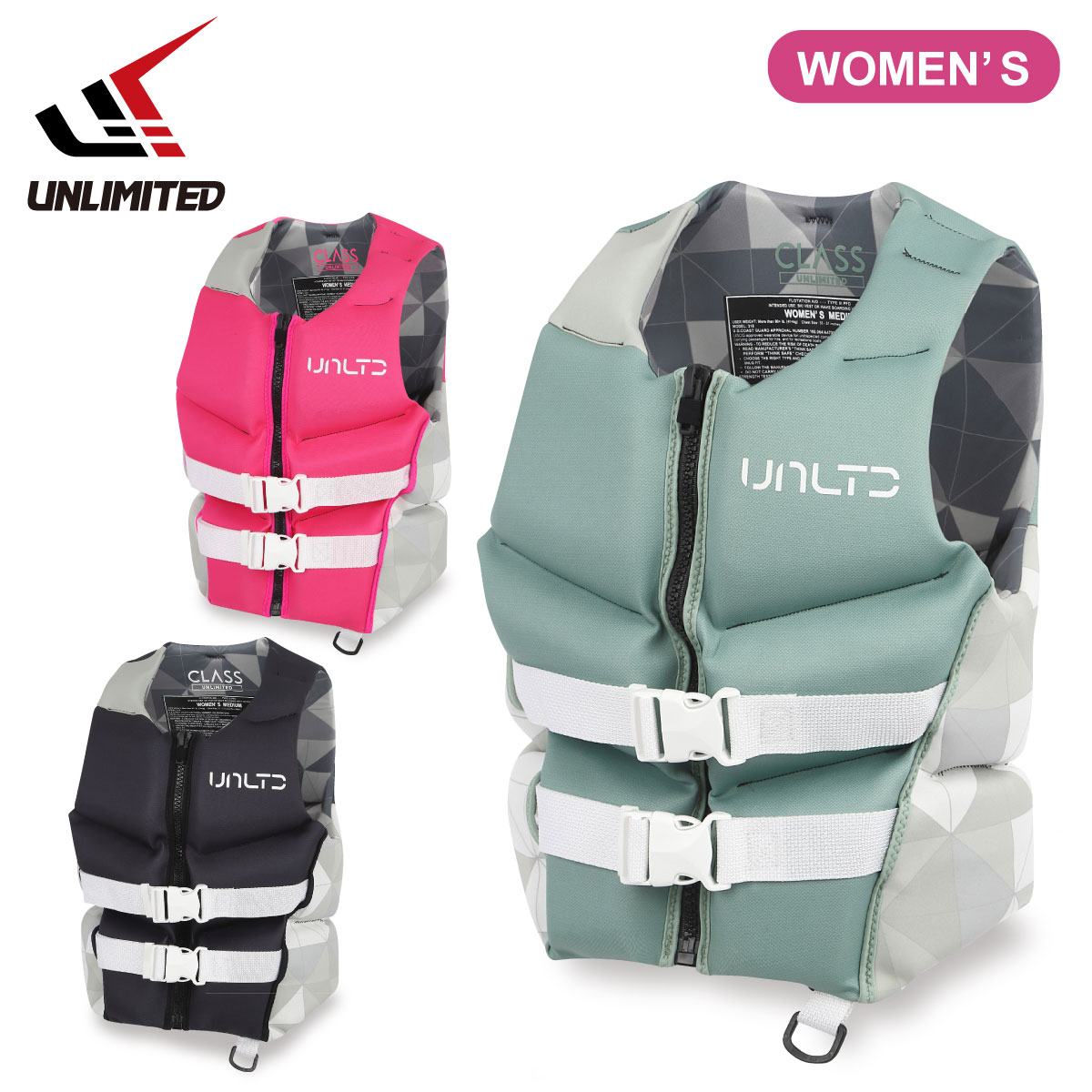 楽天市場】UNLIMITED RUSH ライフジャケット 大人用 水上バイク