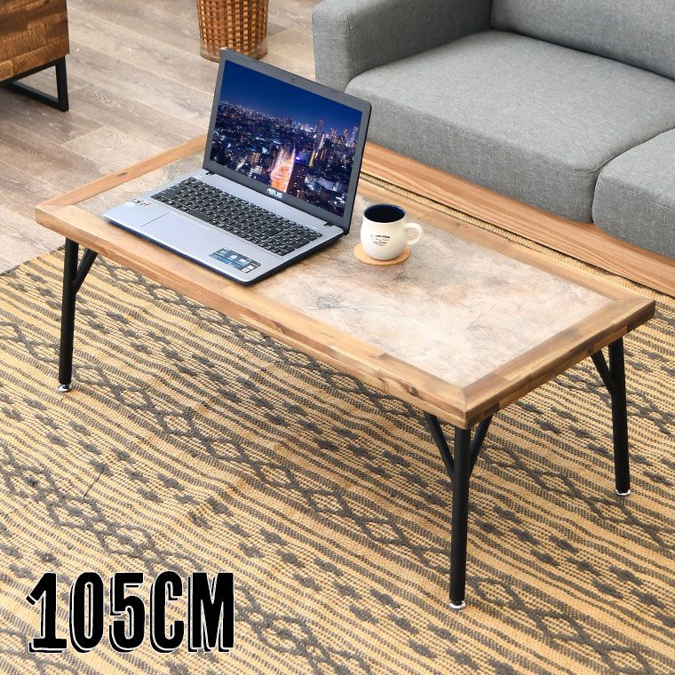 楽天市場】アンティーク調 ローテーブル 長方形 幅90×奥行50×高