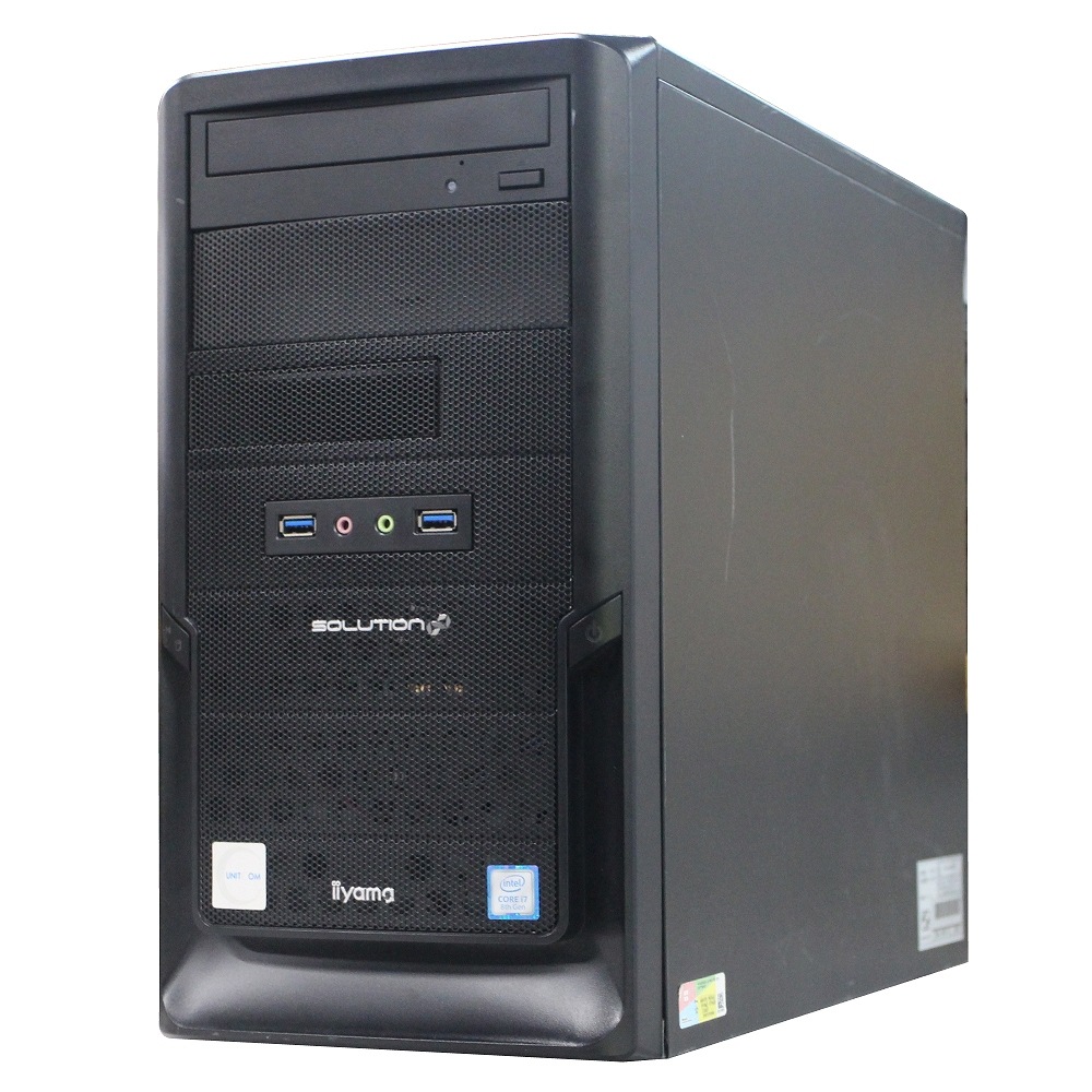 送料無料 2017年モデル 自作 IstDXi-M037Ai7 単体 Windows11 64bit Quadro P2000 Core i7 8700 メモリー8GB 高速SSD512GB（M.2-NVMe）+高速SSD512GB（M.2-NVMe） DVDマルチ 中古デスクトップパソコン 中古 パソコン【30日保証】1242793