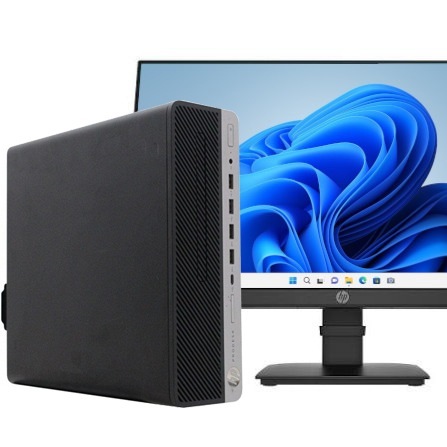 送料無料 2017年モデル HP ProDesk 600 G4 SFF 液晶セット 23.8インチワイド HP P24 G4 Windows11 64bit 第8世代 Core i5 メモリー16GB 高速SSD256GB DVDマルチ 中古デスクトップパソコン 中古 パソコン【30日保証】1235532|ジャンクワールド WEBSHOP