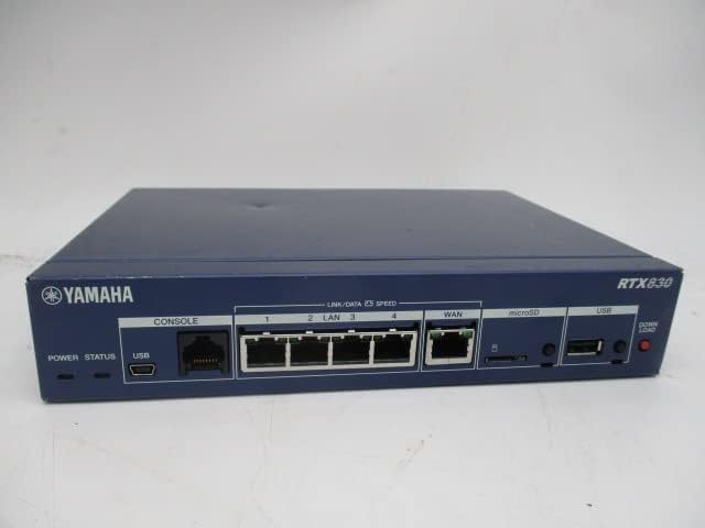 スピード配送　美品　YAMAHA RTX830 Amazon | ヤマハ USB ギガアクセスVPNルーター dual_band RTX830