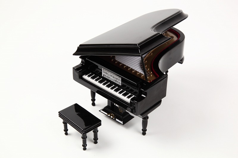 楽天市場】ミニチュア楽器 グランドピアノ 全長約18cm 黒