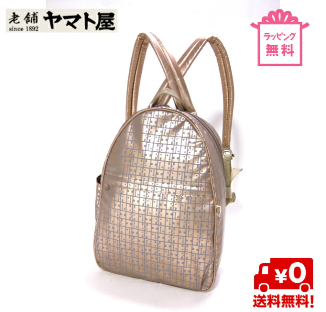 ヤマト屋 バッグ T696 リュック キキ2 KIKI2 シンプルリュック 軽量 撥水 日本製 ポリカーボネイト レディース A4対応 多収納 盗難防止 背面ポケット 隠しポケット 肩に優しい 疲れにくい 旅行 通勤 50代 60代 70代 ミセス シニア 母の日 敬老の日 ギフト 黒 ピンクゴールド|京都出町柳ふじや