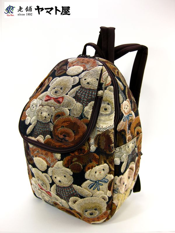 定番 ヤマト屋 ヤマト屋バッグ リュック ゴブラン テディベア ゴブランリュック 人気 かわいい レディースリュック リュックサック ミニテディ ｊ448 フランス製 ヤマト屋 通販 おすすめ 楽ギフ 包装 母の日 楽天 機能性 ずれない ママ 店舗 ブランド ファッション