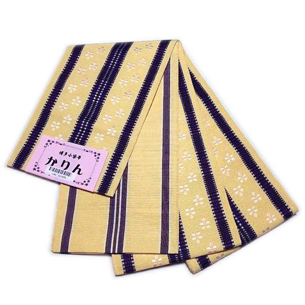 筑前博多織 浴衣帯 半巾帯 小袋帯 正絹 100% 小紋 単衣に レディース 楽天市場】半幅帯 本場筑前博多織 特選 小袋帯（うぐいす色地に