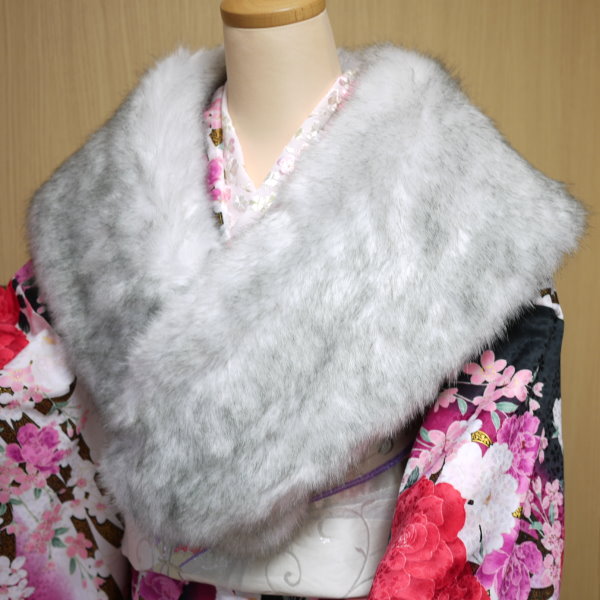 新品カシミアブルーフォックスショール Amazon | [saga fox] ブルーフォックスショール -17- フォックス