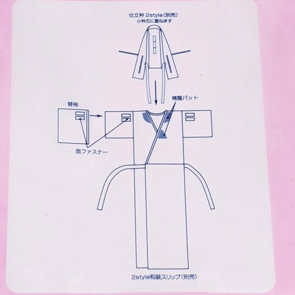 日本未発売】 長襦袢 兼用 和装スリップ ベンソフト 2style 和装用下着 小衿芯付 補整パット付 M L あづま姿製 日本製 fucoa.cl